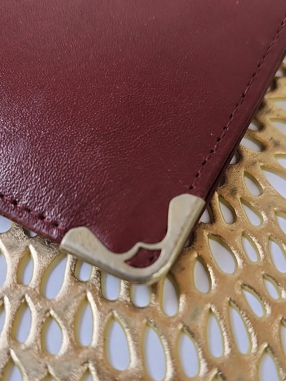 VTG CARTIER MUST COLLECTION BORDEAUX WALLET - Picture 9 of 16